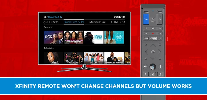 Xfinity remote won't change channels but volume works