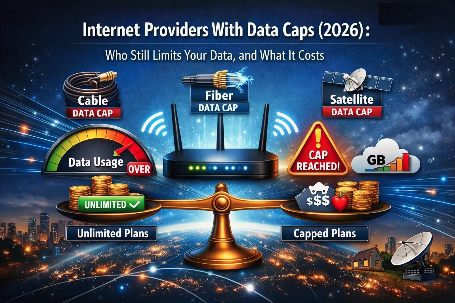 Internet Providers With Data Caps (2026): Who Still Limits Your Data, and What It Costs
