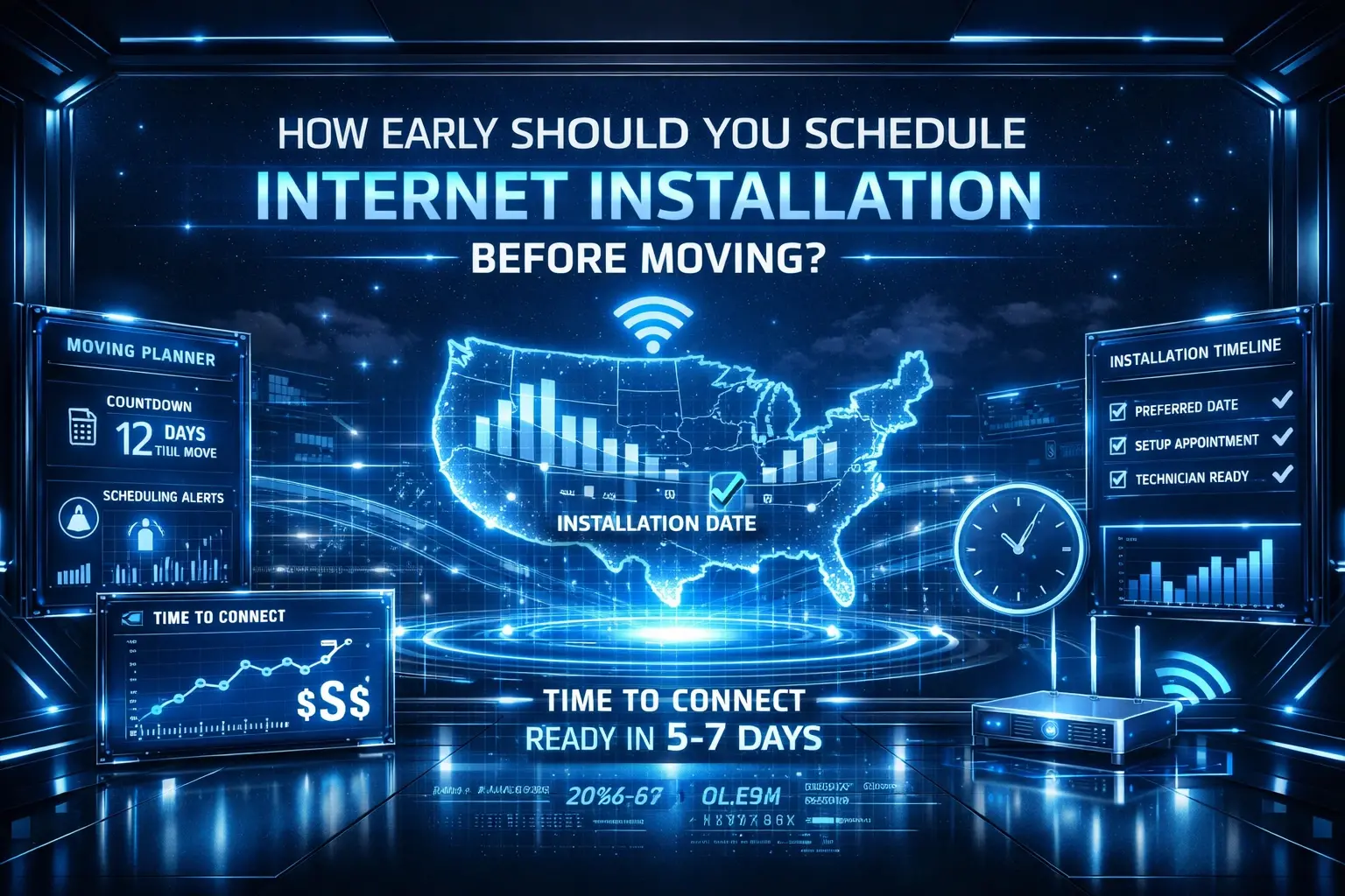 How Early Should You Schedule Internet Installation Before Moving?