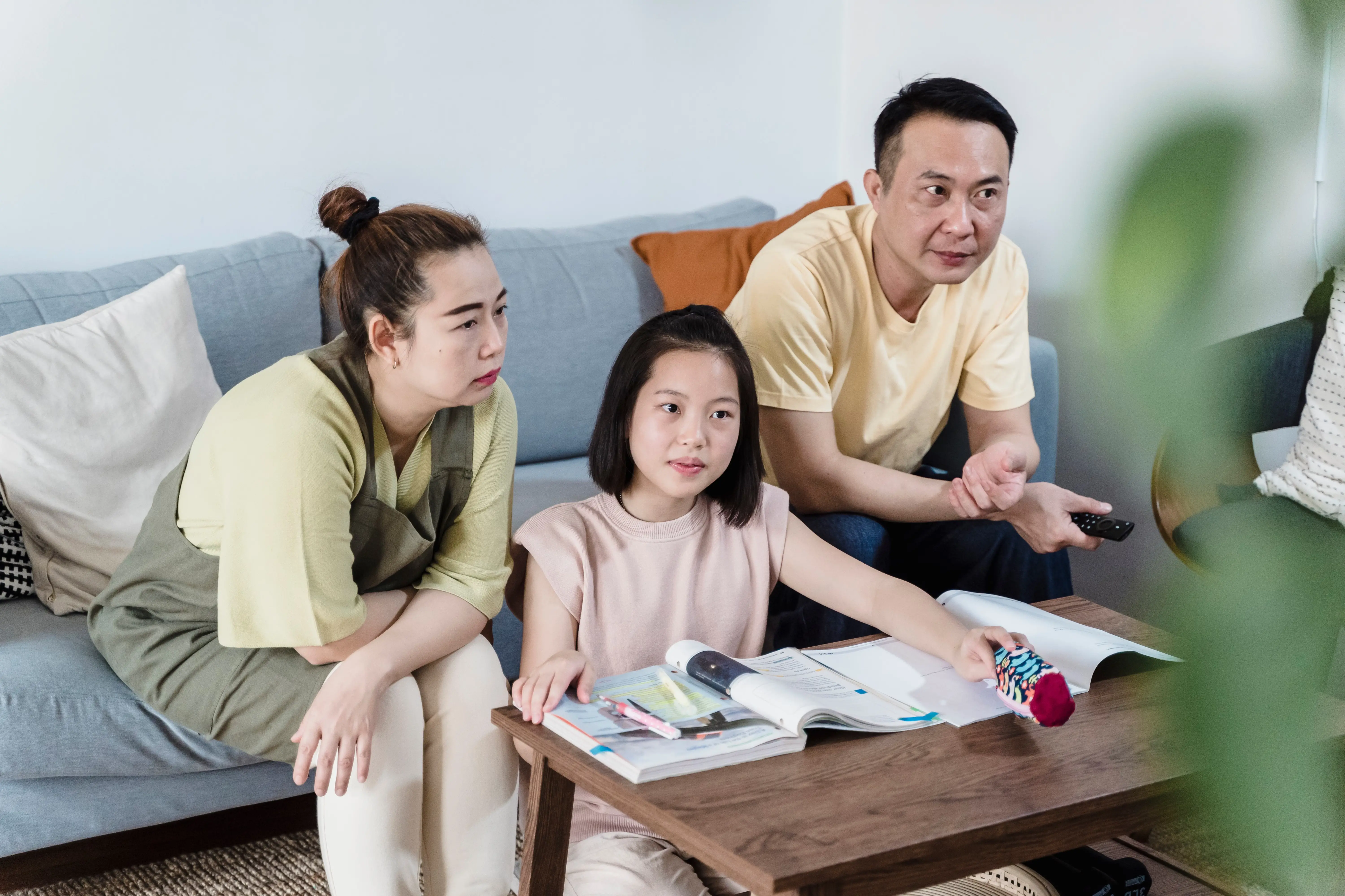 Couple enjoying fast home internet